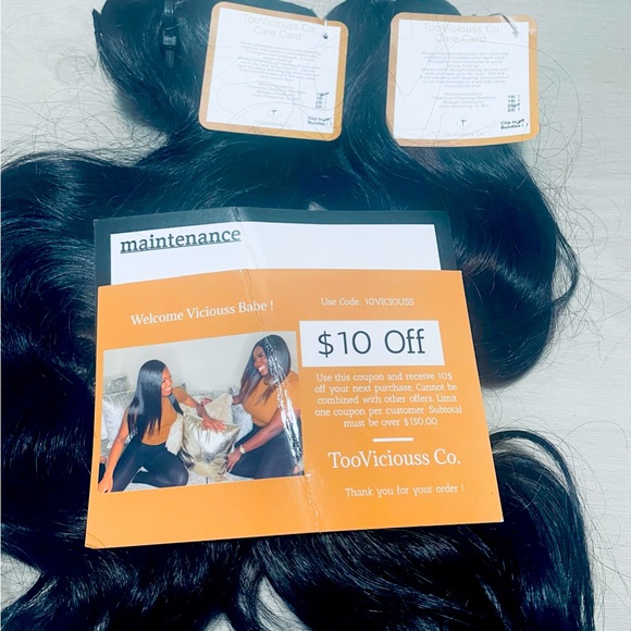 Wavy Clip Ins Extensions (Human Hair) - Picture 2 of 6